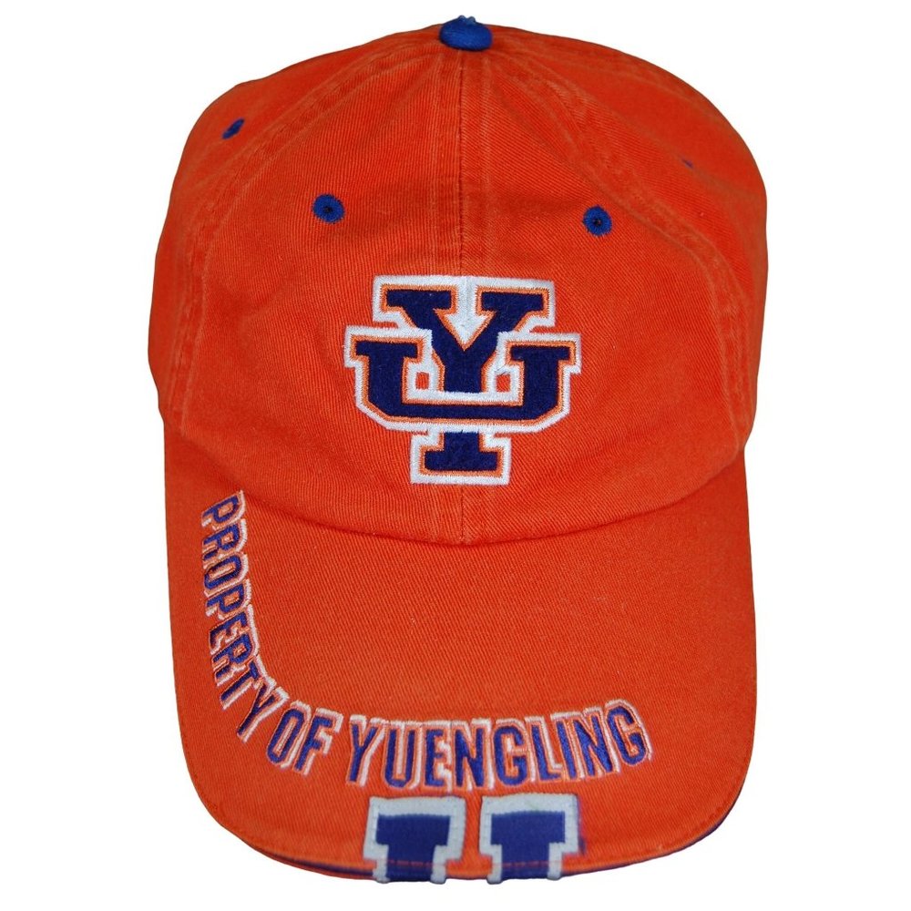 Property of Yuengling Beer University Style Orange Strapback Hat United Stitches